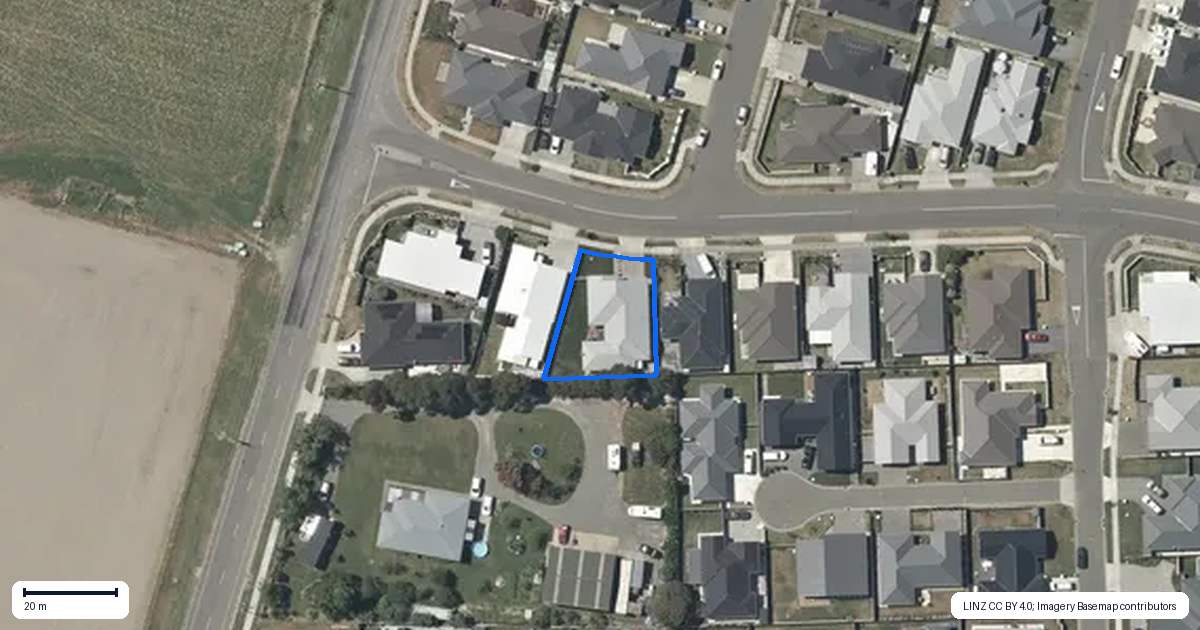 Property context map for 45 Waimakariri Drive, Te Awa, Napier