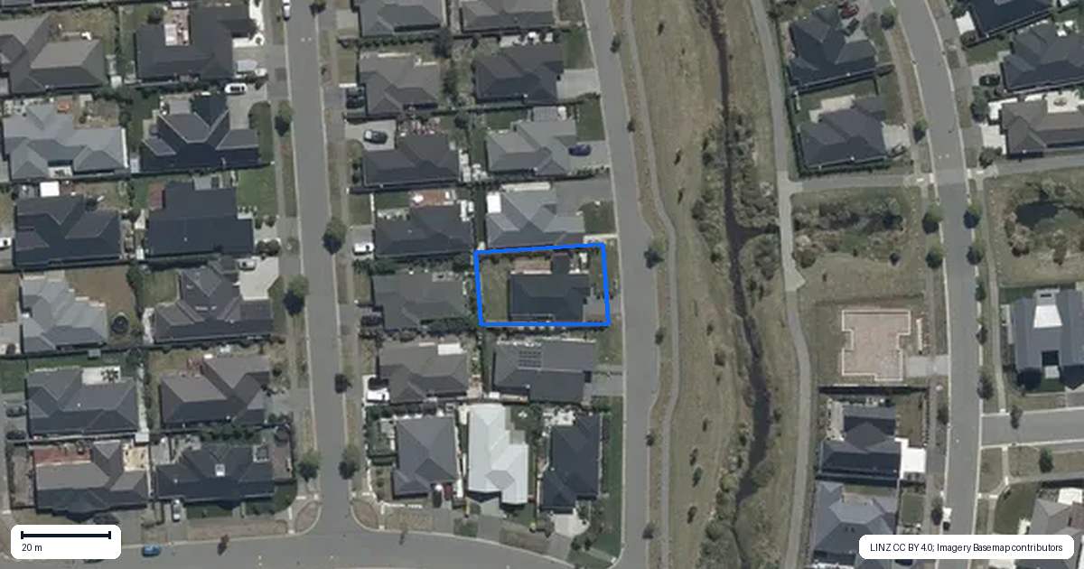 Property context map for 14 Merino Street, Marshland, Christchurch