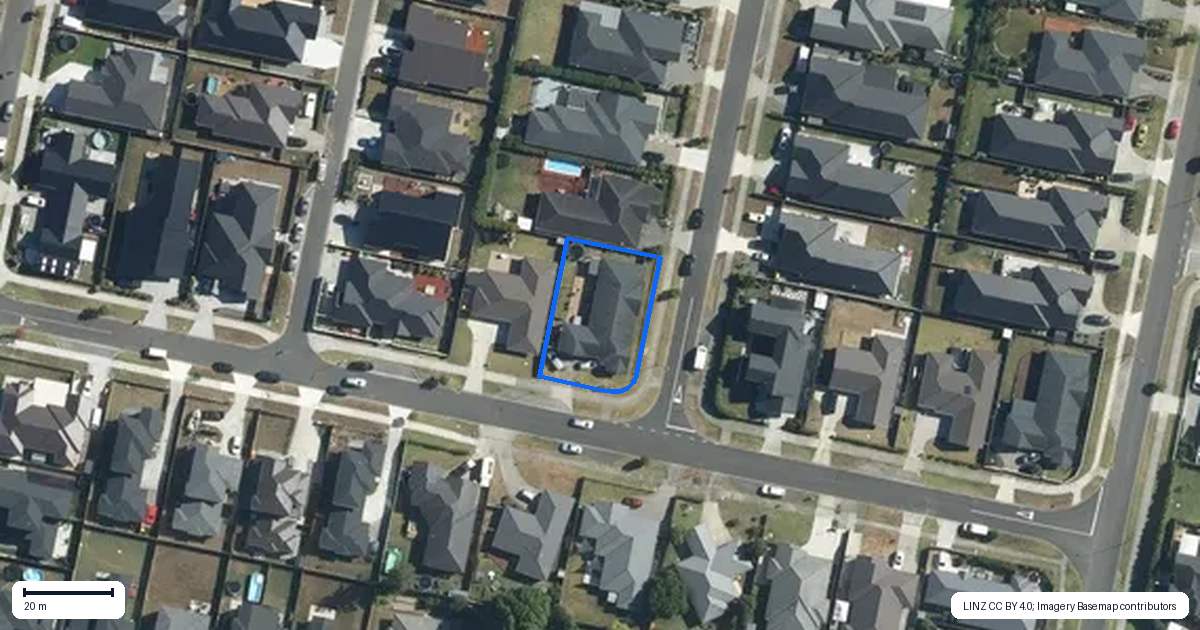 Property context map for 16 Walter Ruddock Avenue, Kumeu