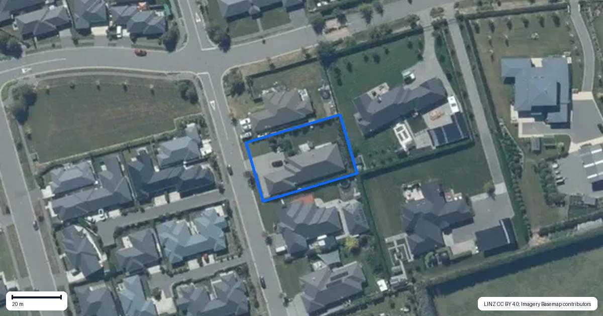 Property context map for 22 Bavaria Drive, Rolleston