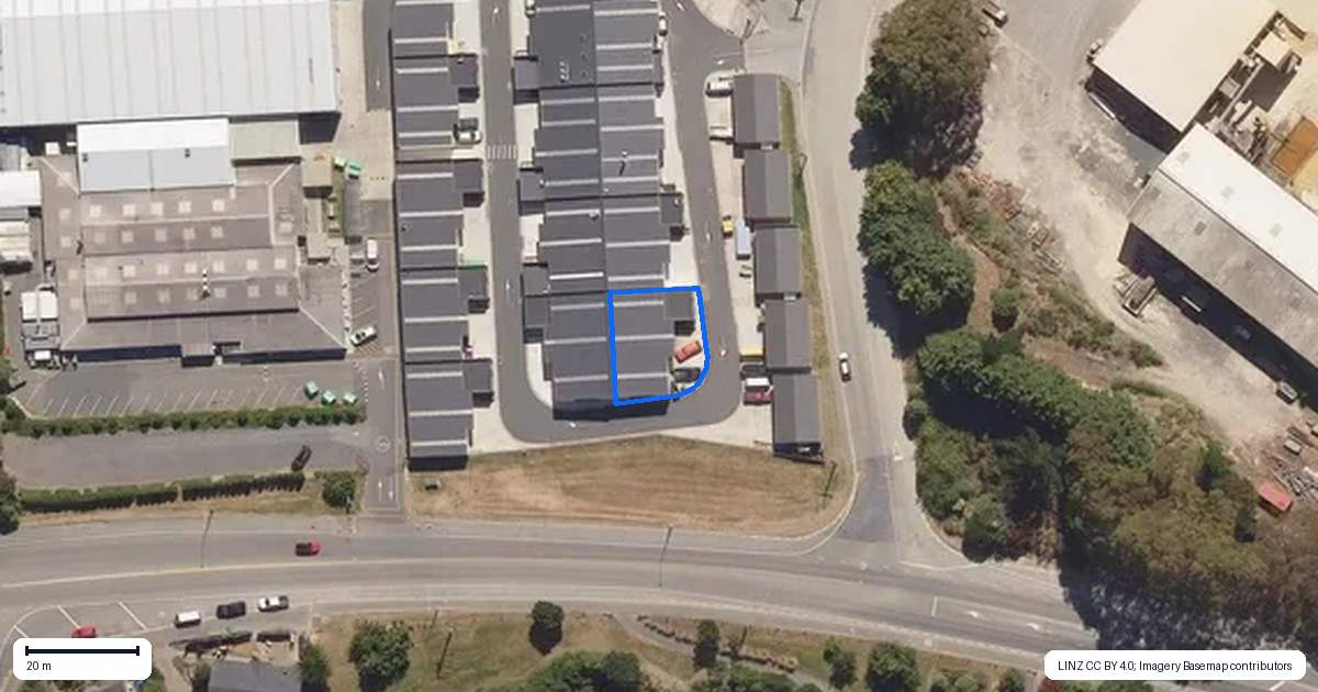 Property context map for 8 Cleveland Close, Fairfield, Dunedin