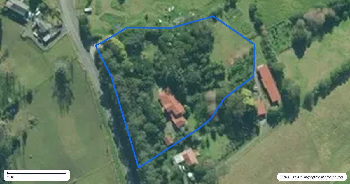 Property context map for 7 Devich Road, Mangawhai