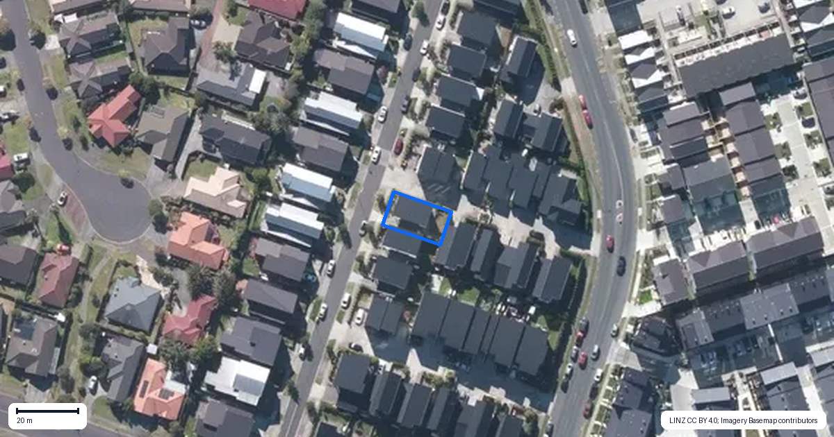 Property context map for 22 Tihema Lane, Westgate, Auckland