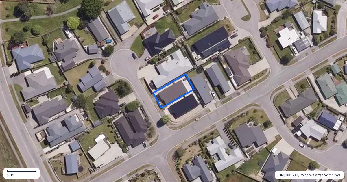Property context map for 1 Malay Court, Cromwell