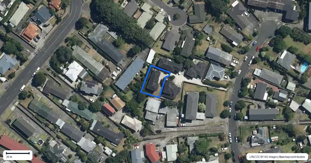 Property context map for 19B McDonald Crescent, Mount Wellington, Auckland