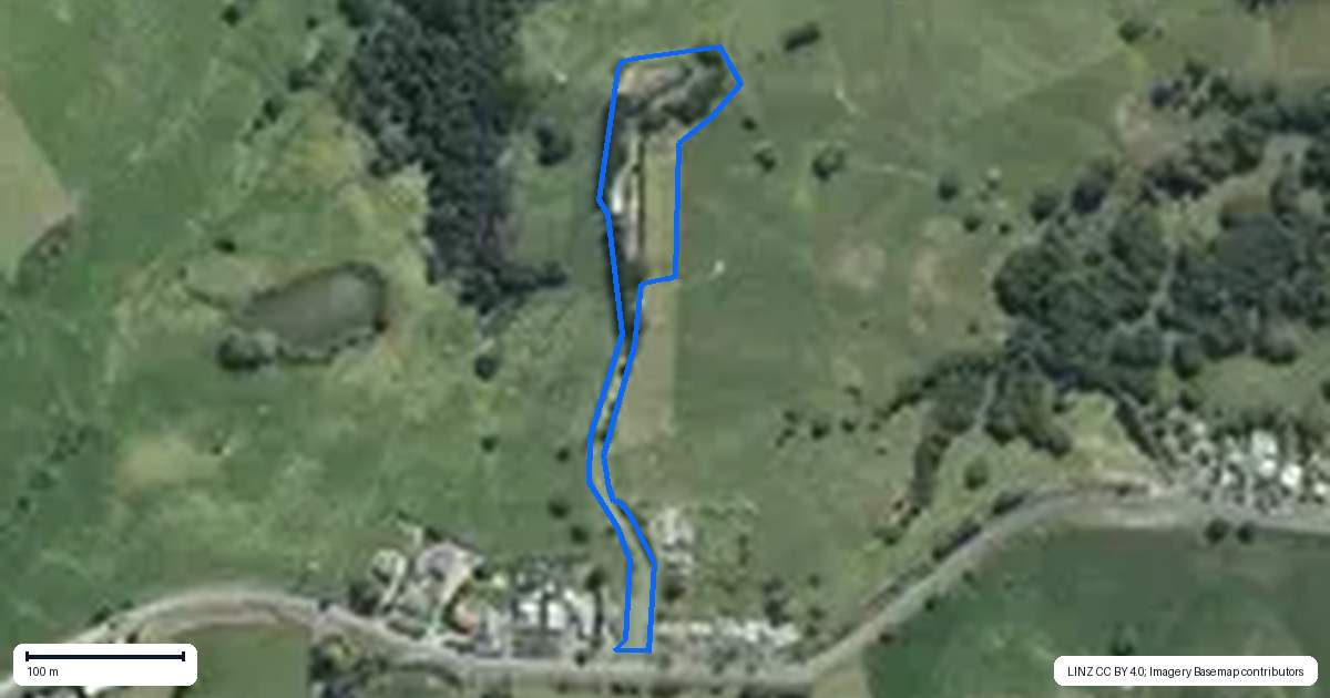 Property context map for 180 Port Albert Road, Wellsford