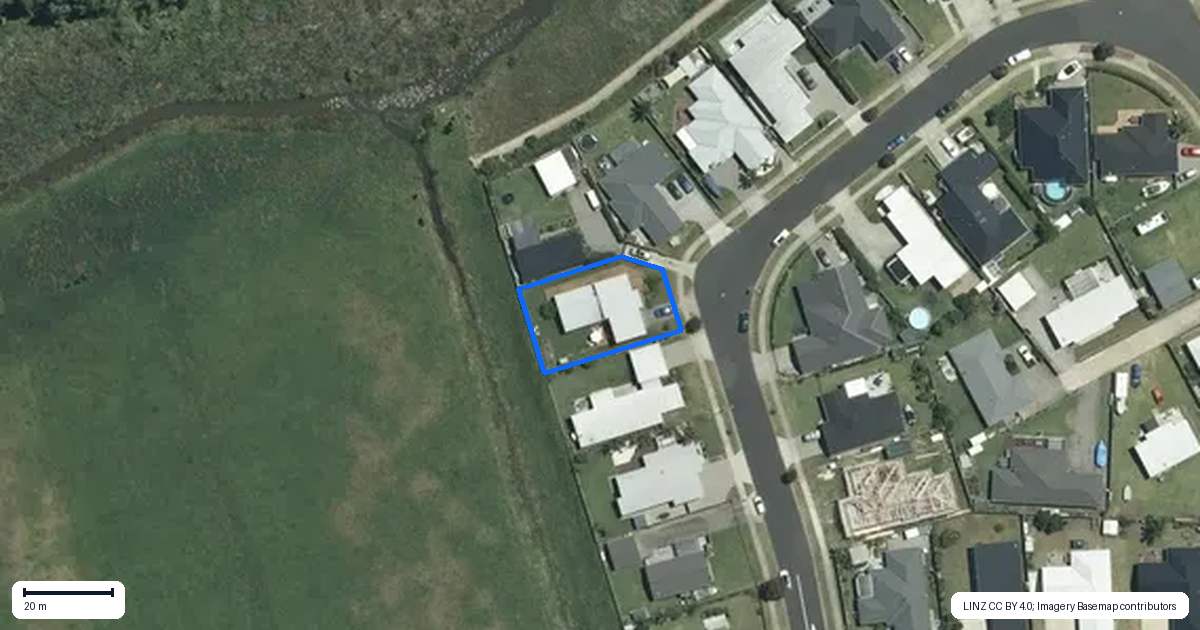 Property context map for 42 Alf Simpson Drive, Whitianga