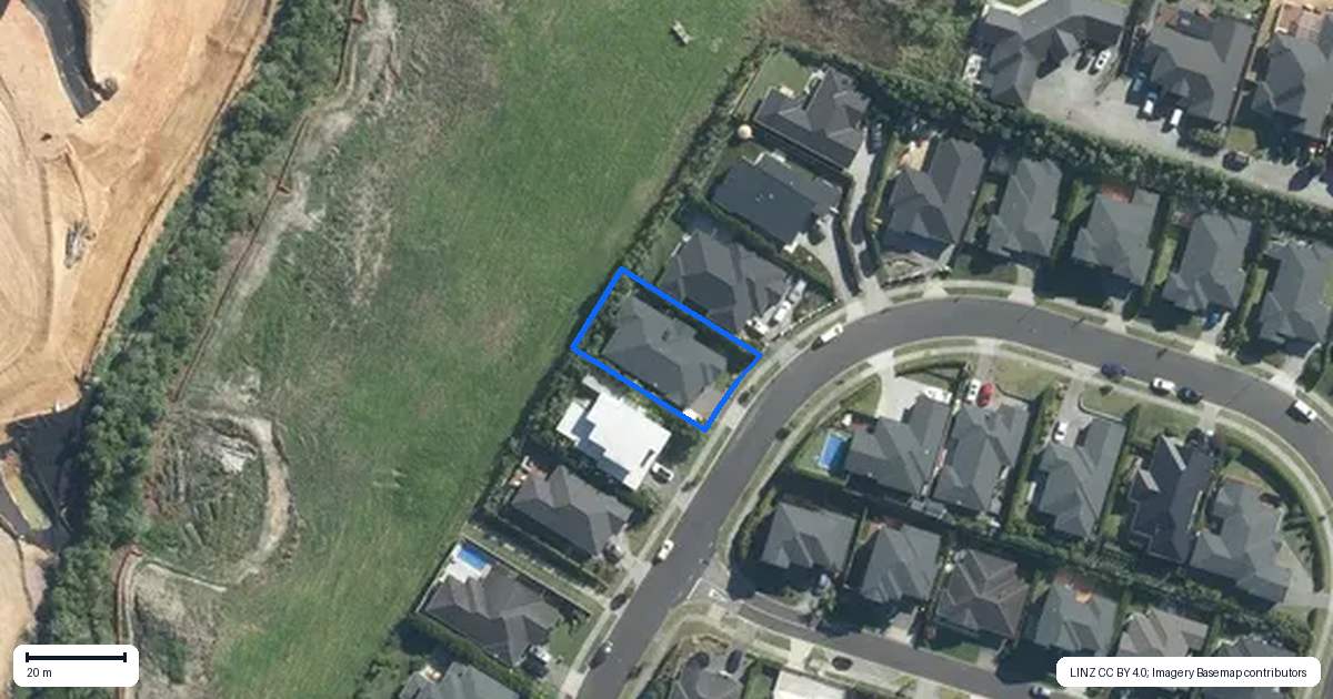 Property context map for 36 Boocock Crescent, Orewa
