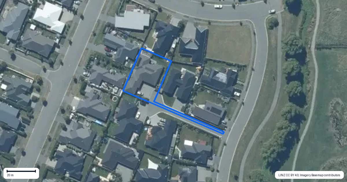 Property context map for 133 Jimmy Adams Terrace, Lincoln