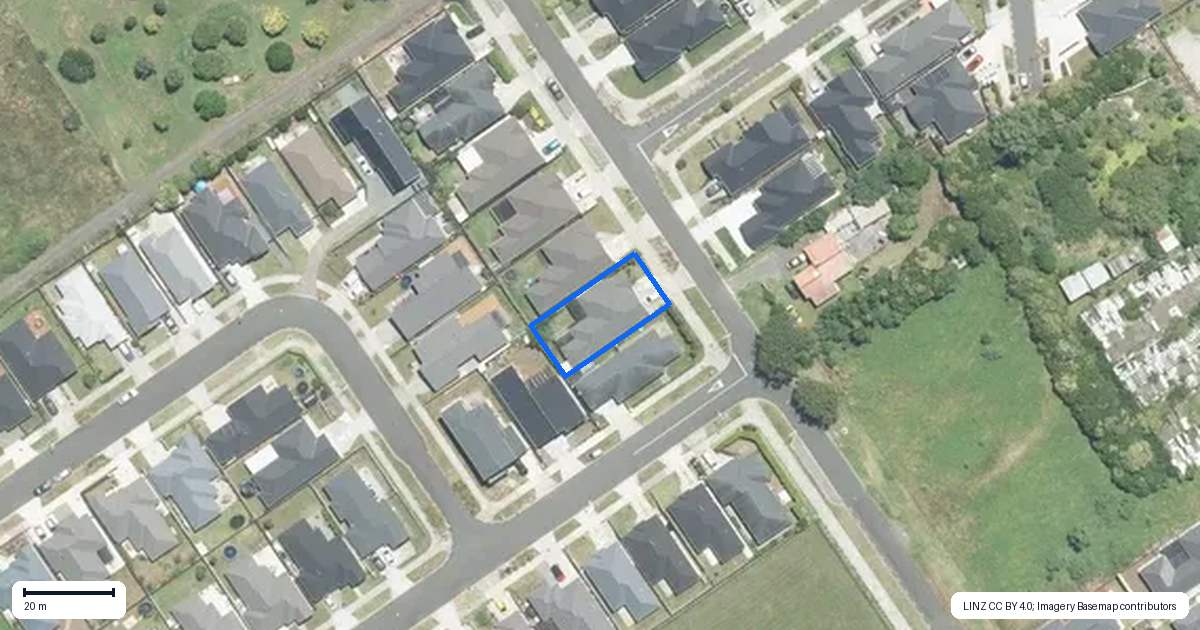 Property context map for 176 Jutland Road, Pukekohe