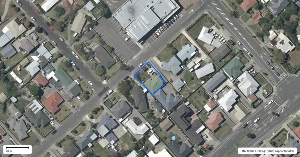 Property context map for 54 Menin Road, Onekawa, Napier