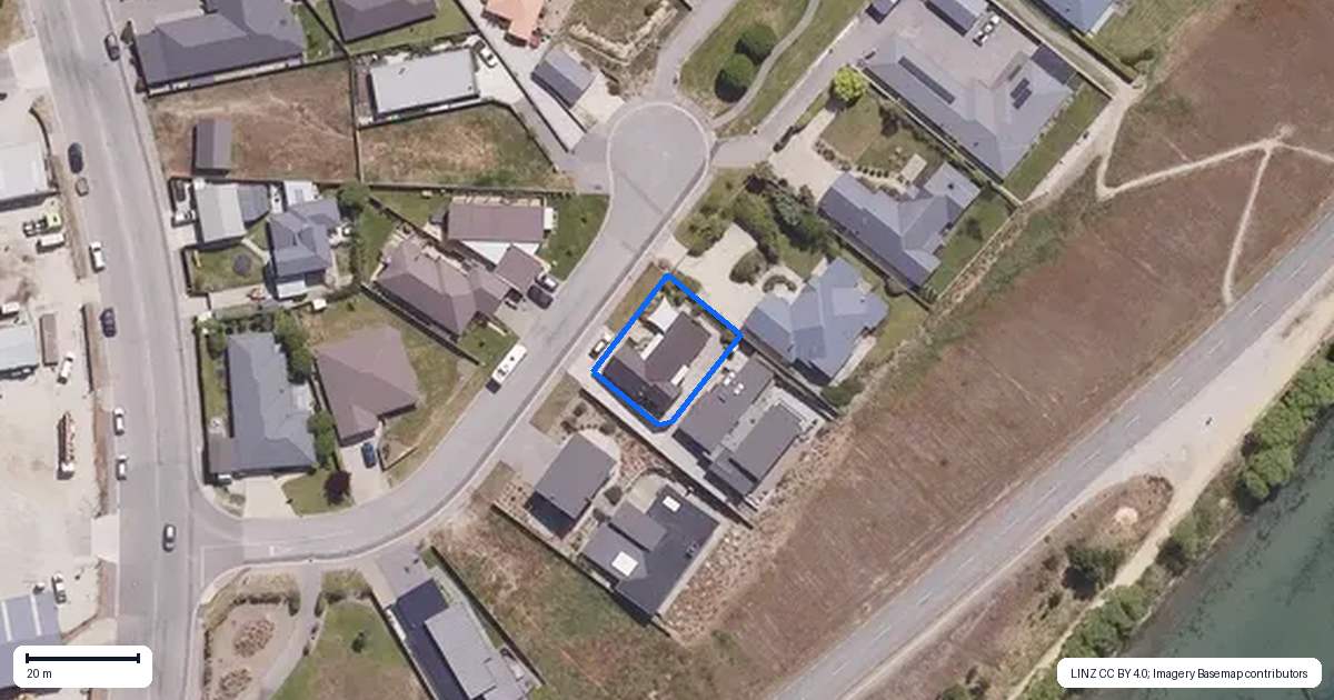 Property context map for 7 McKellar Court, Cromwell