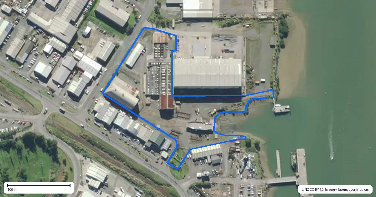 Property context map for 4 Fraser Street, Port Whangarei, Whangarei