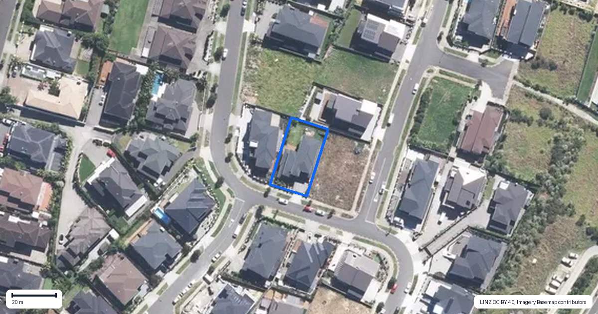 Property context map for 54 Armstrong Farm Drive, East Tamaki Heights, Auckland