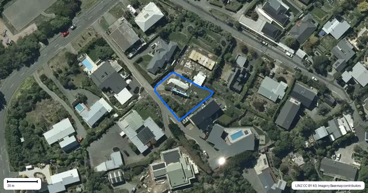 Property context map for 175B Major Hornbrook Road, Mount Pleasant, Christchurch