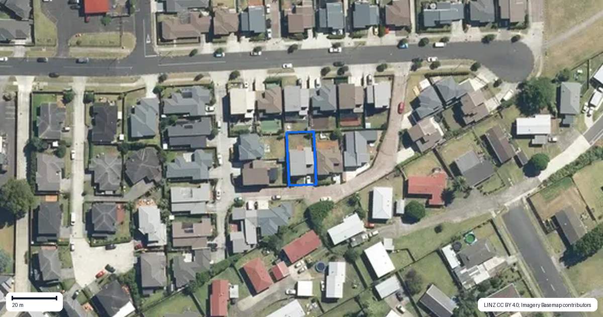 Property context map for 8 Karetai Crescent, Favona, Auckland