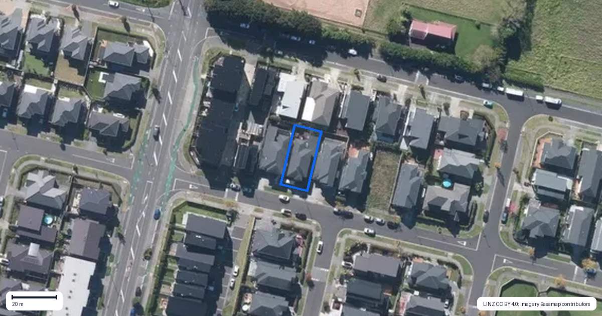 Property context map for 43 Kopuru Road, Whenuapai, Auckland