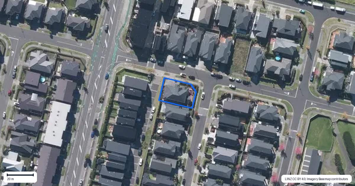 Property context map for 36 Kopuru Road, Whenuapai, Auckland