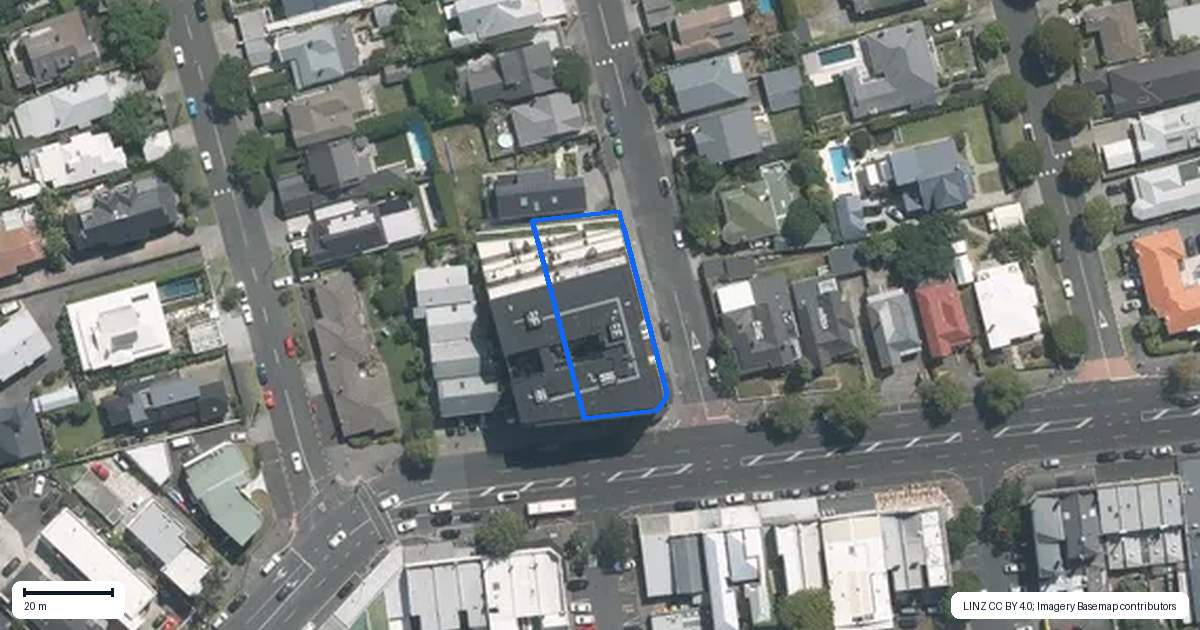 Property context map for 203/2 Lawrence Street, Herne Bay, Auckland