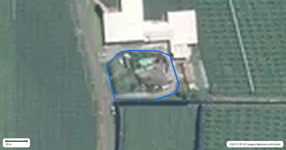 Property context map for 315 Manoeka Road, Te Puke
