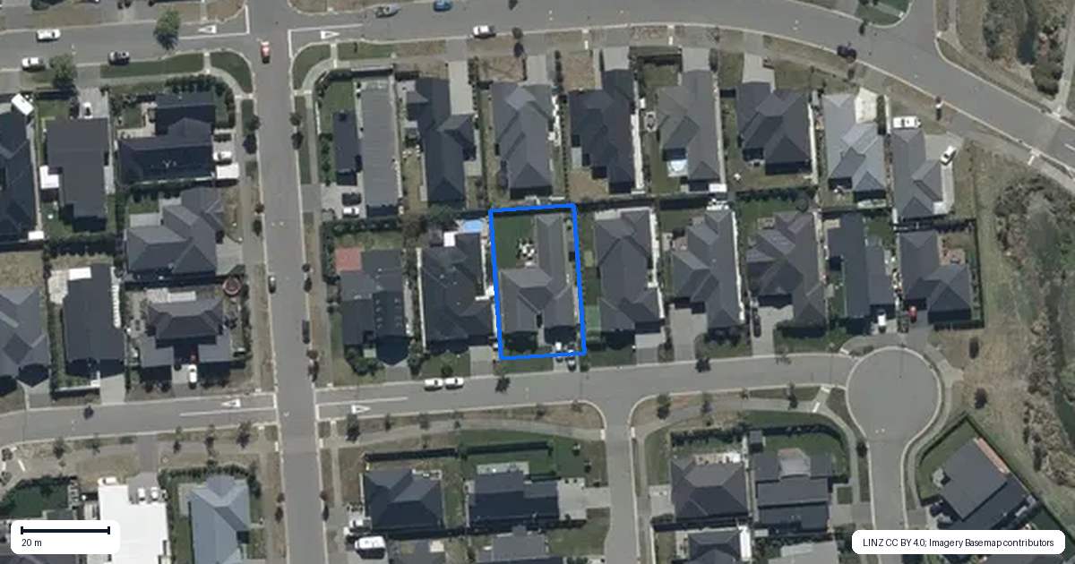 Property context map for 45 Roys Street, Marshland, Christchurch