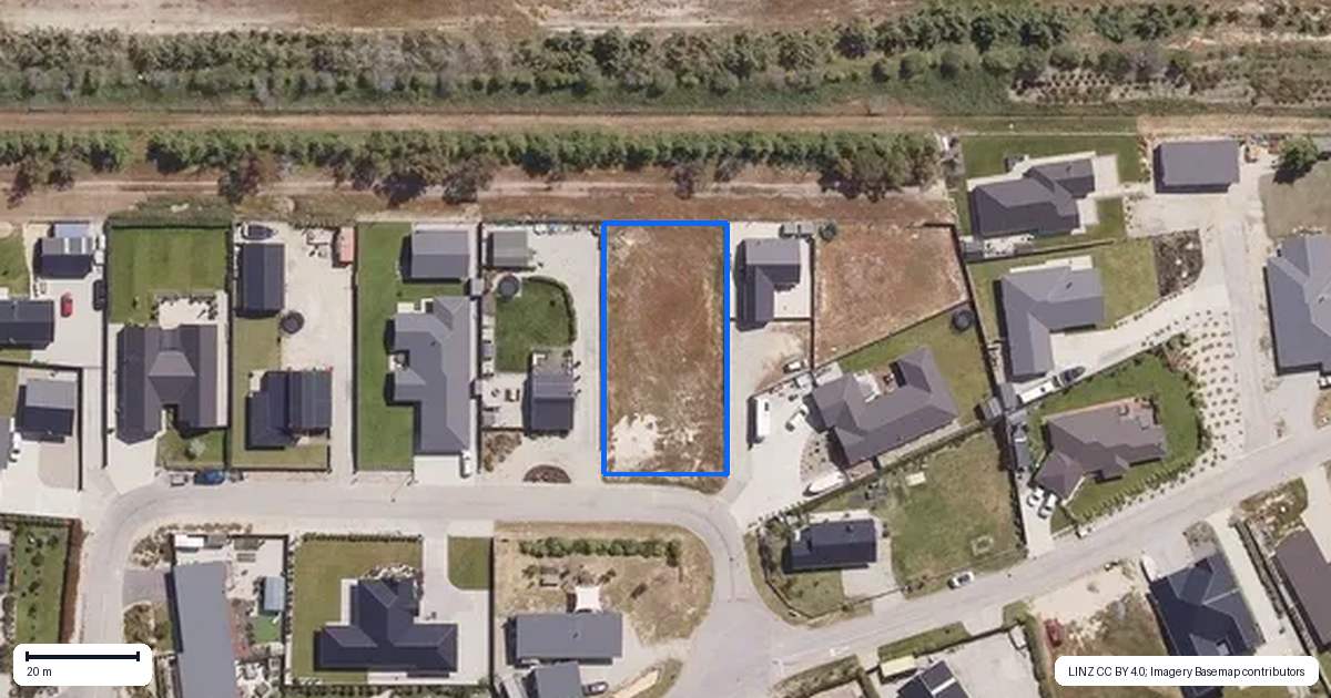 Property context map for 20 Pegasus Court, Mount Pisa, Cromwell