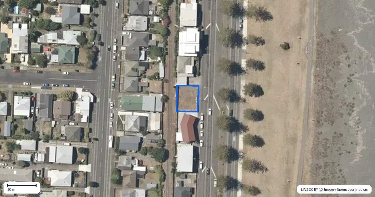 Property context map for 621A Marine Parade, Napier South, Napier