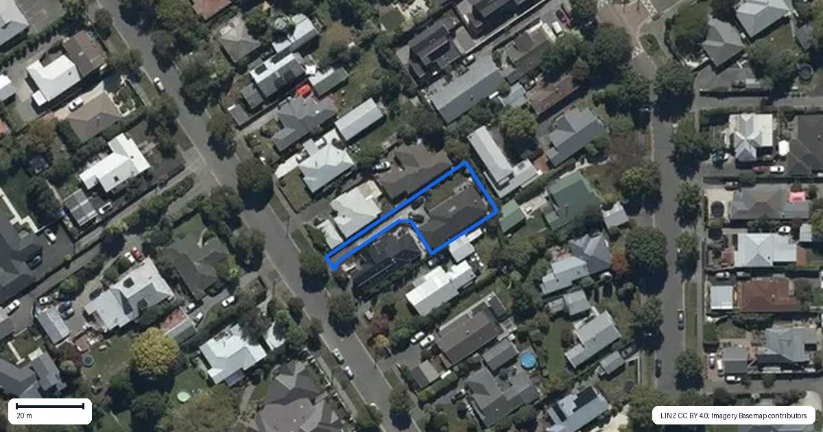 Property context map for 36A Windermere Road, Papanui, Christchurch