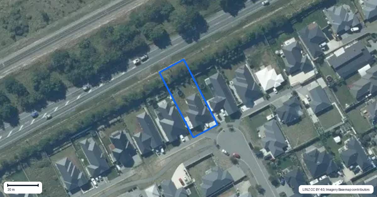 Property context map for 15 Joy Place, Rolleston