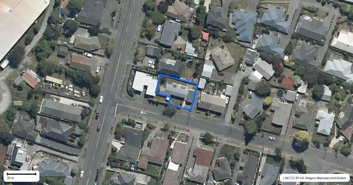 Property context map for 108 Teesdale Street, Burnside, Christchurch