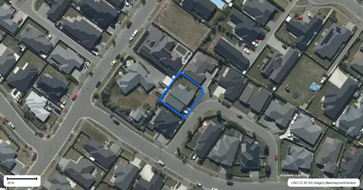 Property context map for 14 Hosta Lane, Wigram, Christchurch