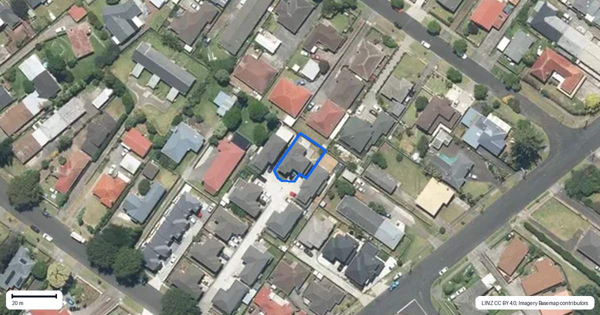 Property context map for 12 Papahou Lane, Papatoetoe, Auckland
