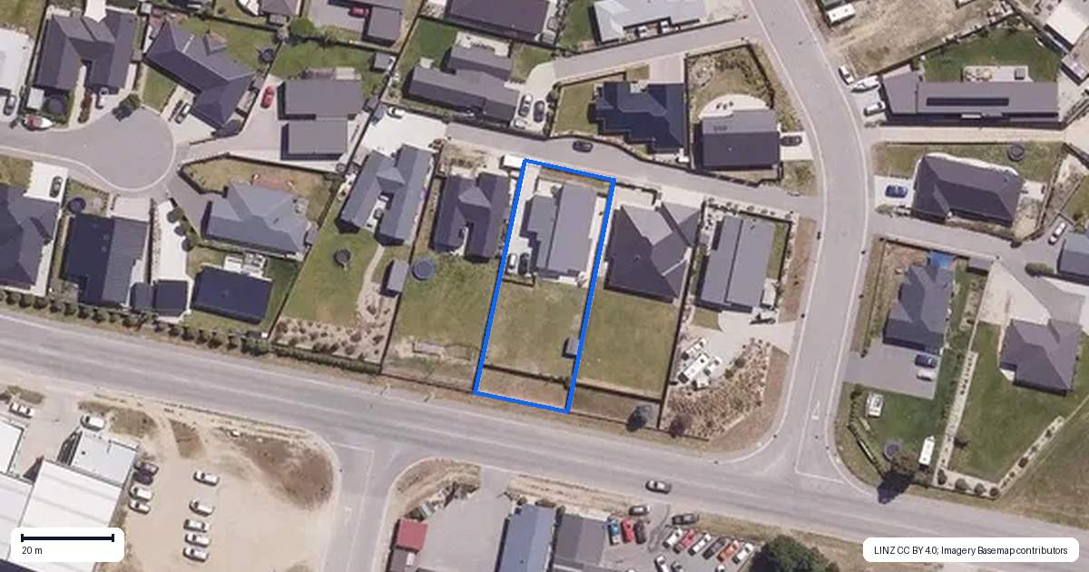 Property context map for 40 Hosking Drive, Cromwell