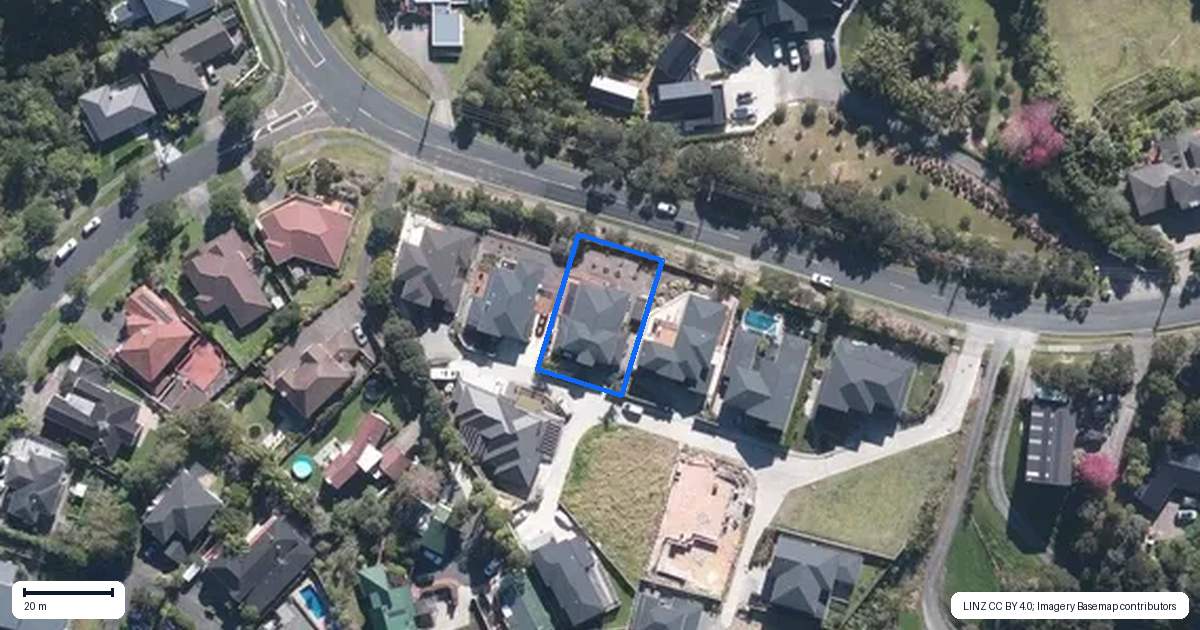 Property context map for 8 Highway View Lane, Schnapper Rock, Auckland
