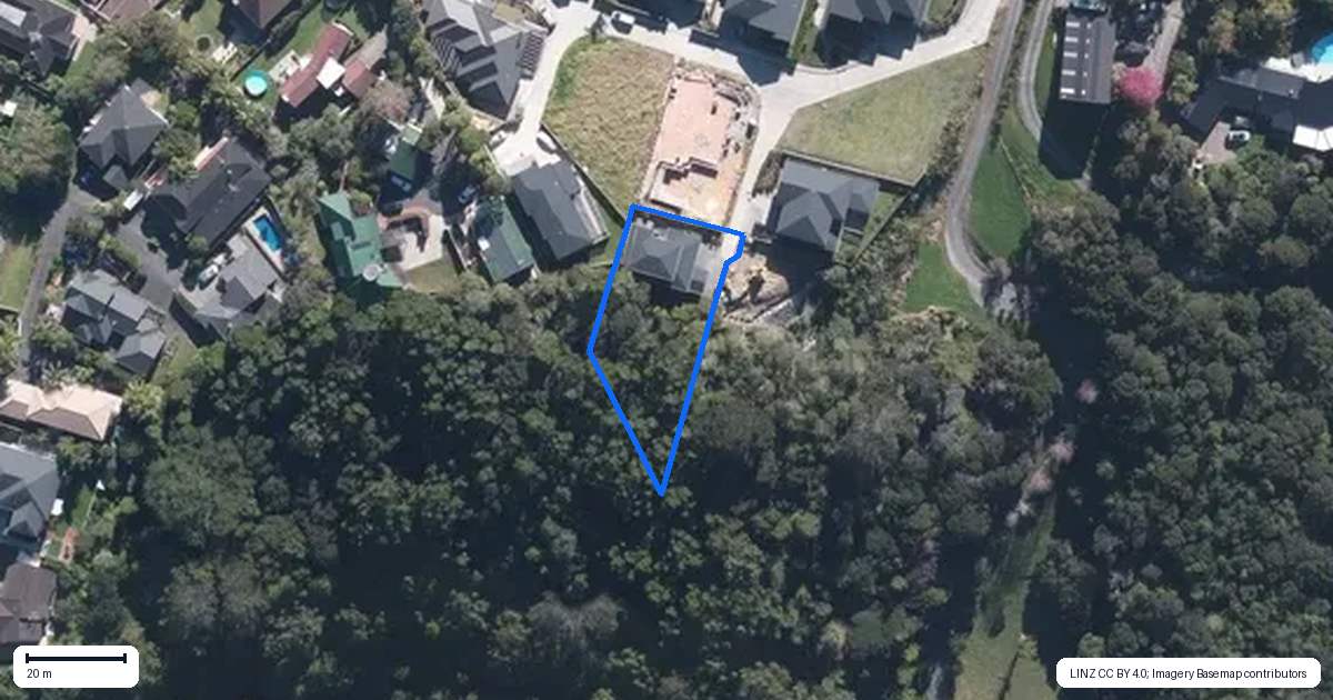 Property context map for 7 Highway View Lane, Schnapper Rock, Auckland