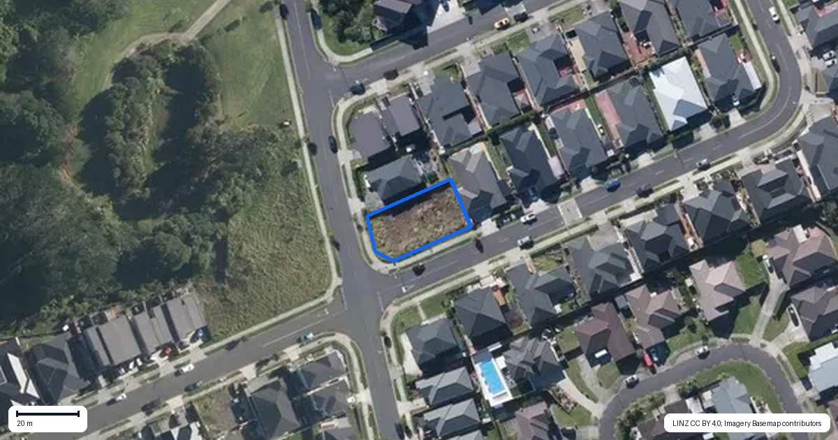 Property context map for 13 Tararua Street, Massey, Auckland