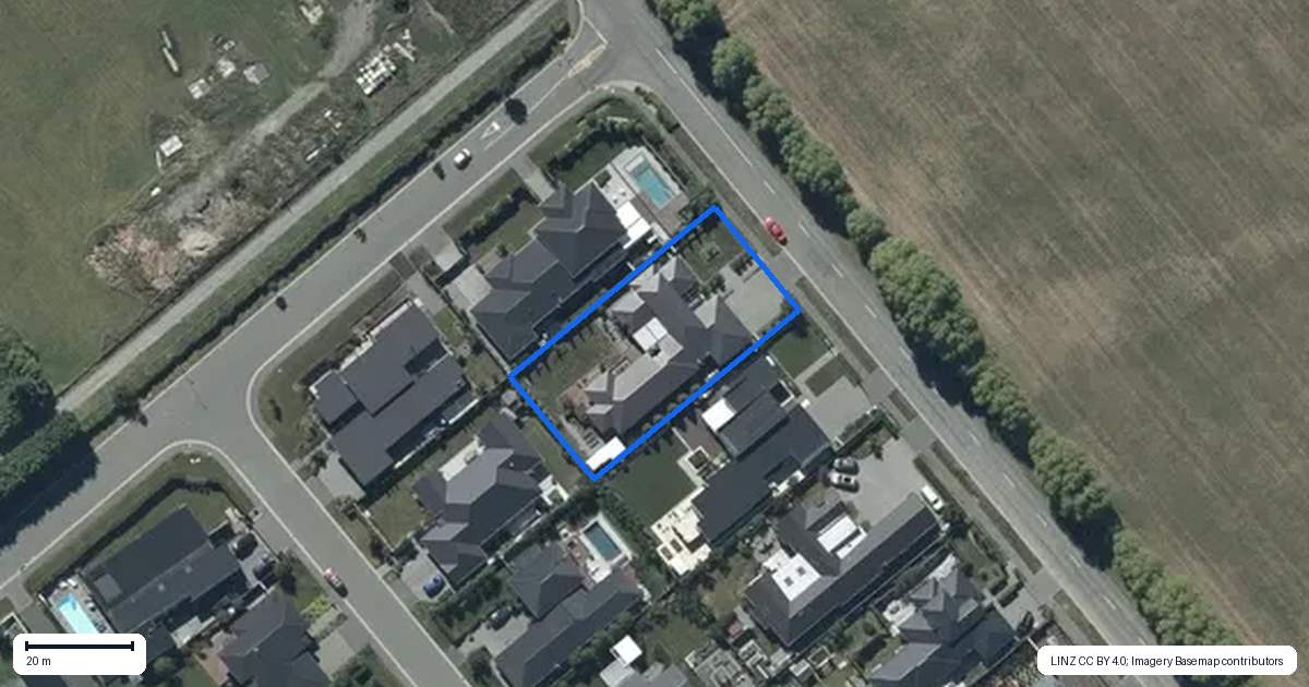 Property context map for 126 Tosswill Road, Prebbleton