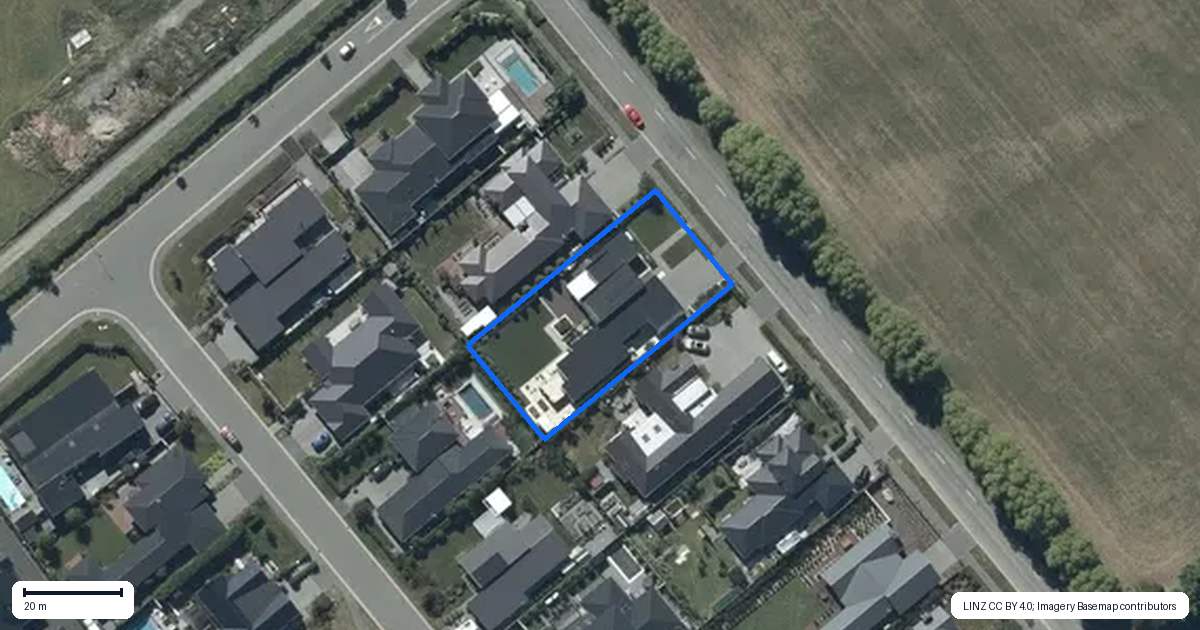 Property context map for 128 Tosswill Road, Prebbleton