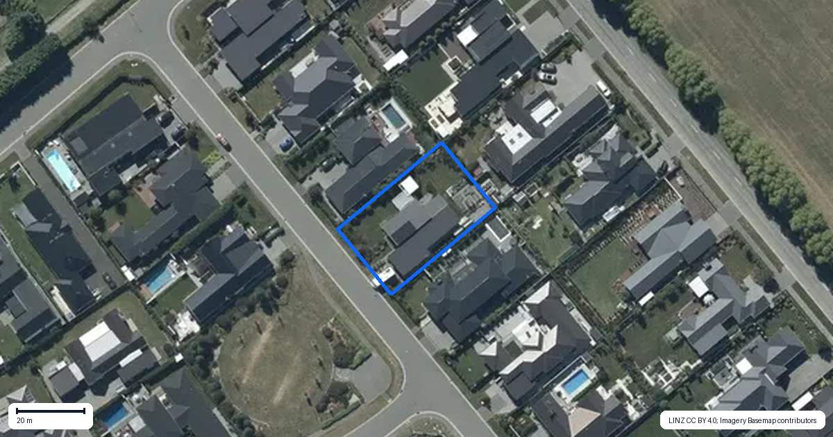 Property context map for 7 Mersham Drive, Prebbleton