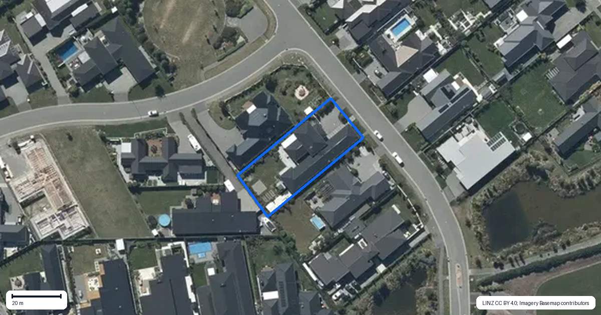 Property context map for 16 Mersham Drive, Prebbleton