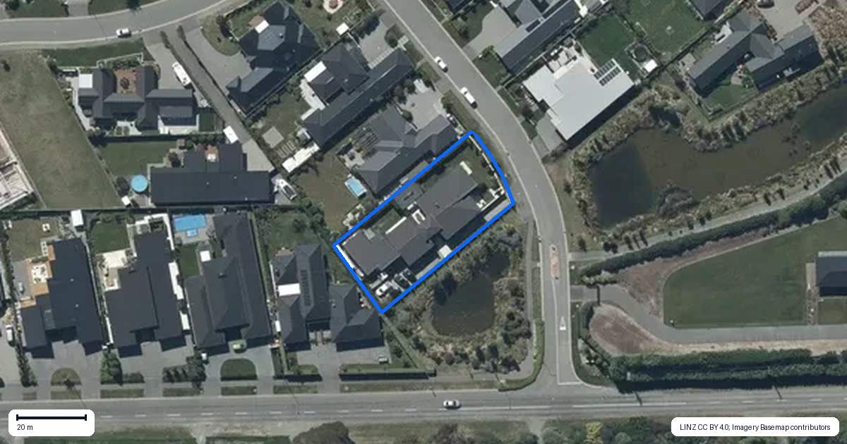 Property context map for 20 Mersham Drive, Prebbleton