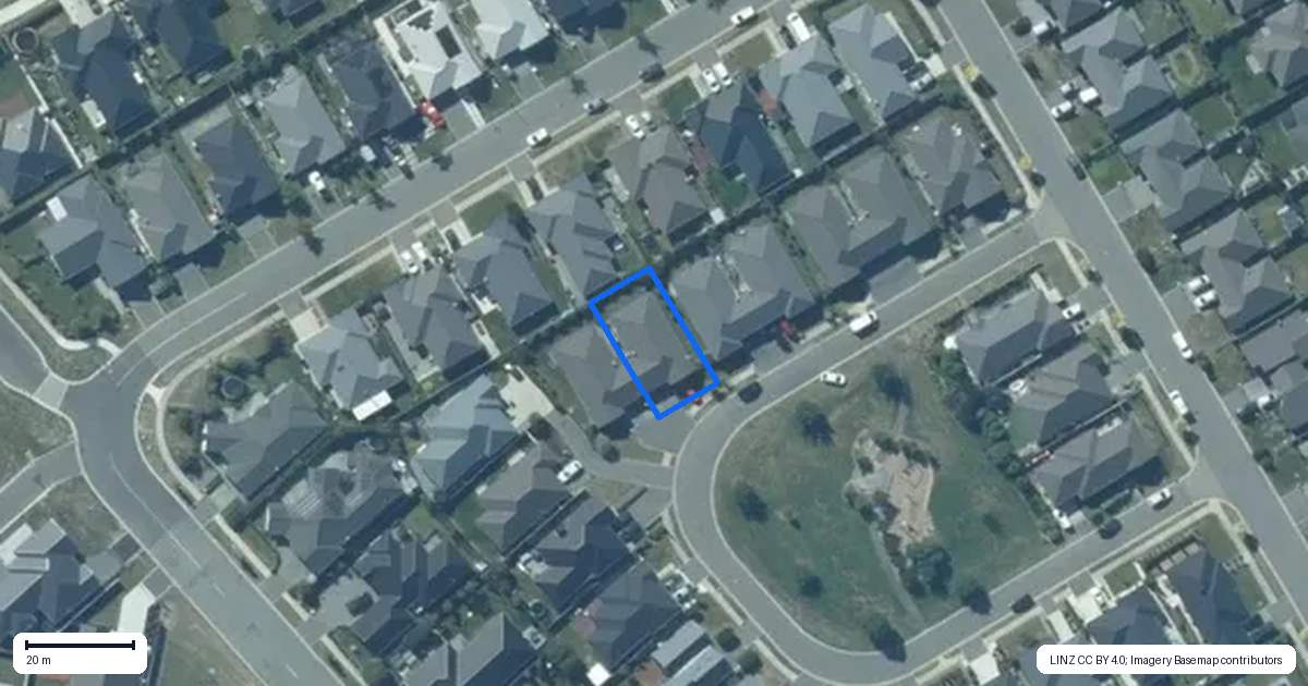 Property context map for 12 Hartford Crescent, Rolleston