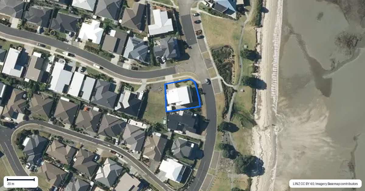 Property context map for 29 Schooner Avenue, Snells Beach