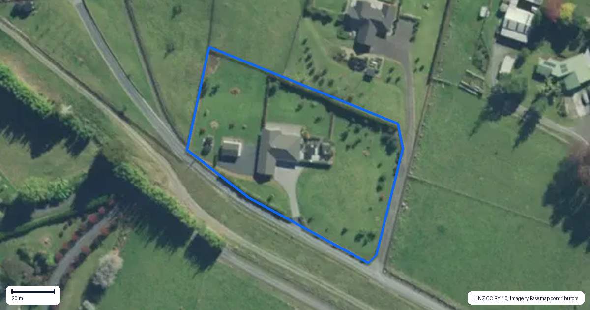 Property context map for 262B Waimate North Road, Kerikeri