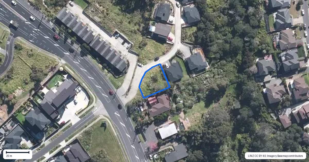 Property context map for 2 Korari Way, Unsworth Heights, Auckland