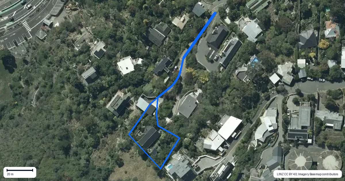 Property context map for 49 Kinsey Terrace, Clifton, Christchurch