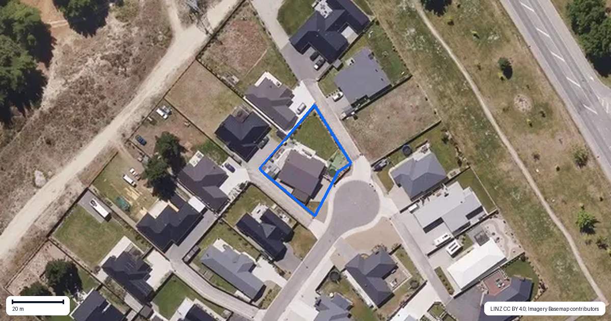Property context map for 17 Brooke Place, Alexandra