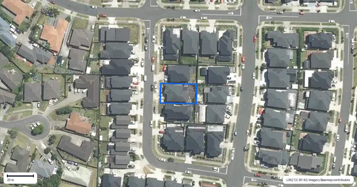 Property context map for 9 Cooladawson Drive, Flat Bush, Auckland