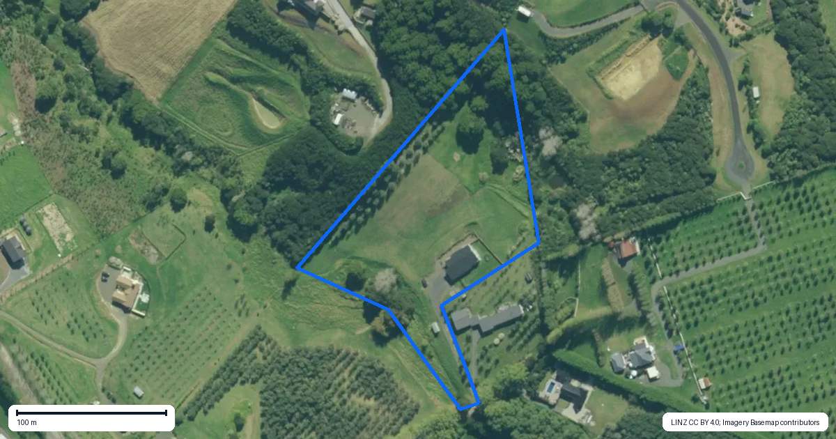 Property context map for 27 Poplar Glade, Mangawhai