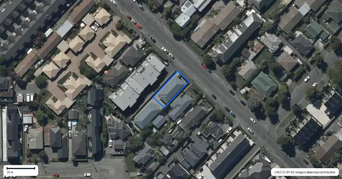 Property context map for 60 Southampton Street, Sydenham, Christchurch